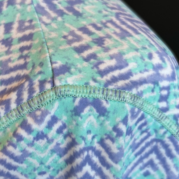 Pretty blues & white 3/4 sleeve dress / UPF 50 fabric - Picture 5 of 9